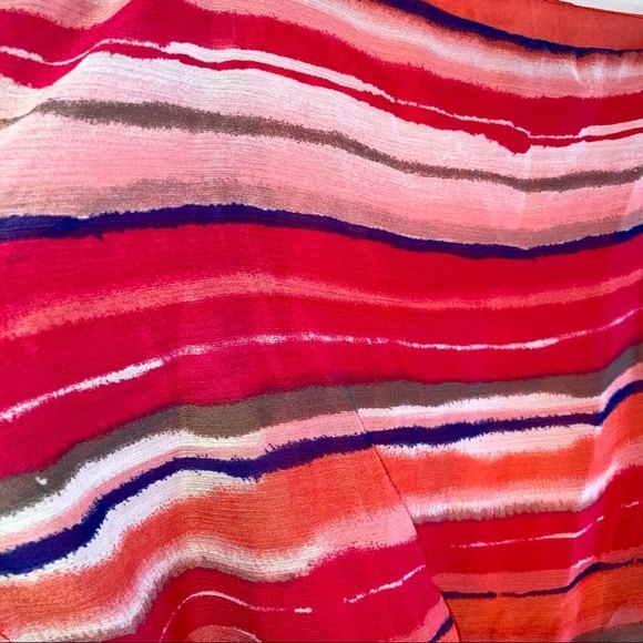 Shelby & Palmer Striped Chiffon Lined Dress Size 6 - Picture 5 of 5